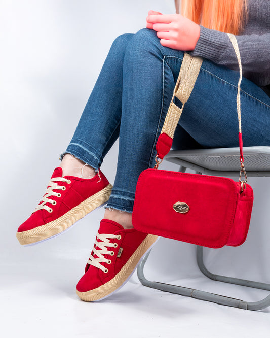 8040 COMBO GAMUZA ROJO