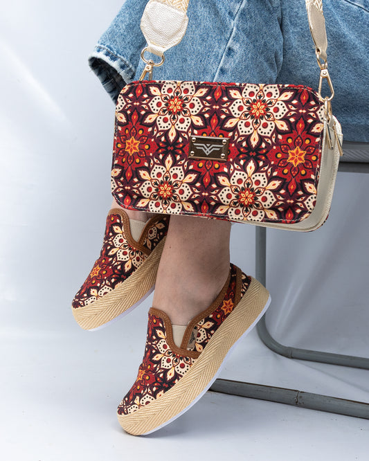 COMBO BANDY TABACO TEJIDO