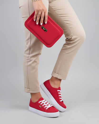 COMBO BANDY 8040 GAMUZA ROJO