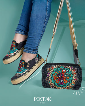 COMBO MENTA NEGRA BOLSO + ZAPATOS