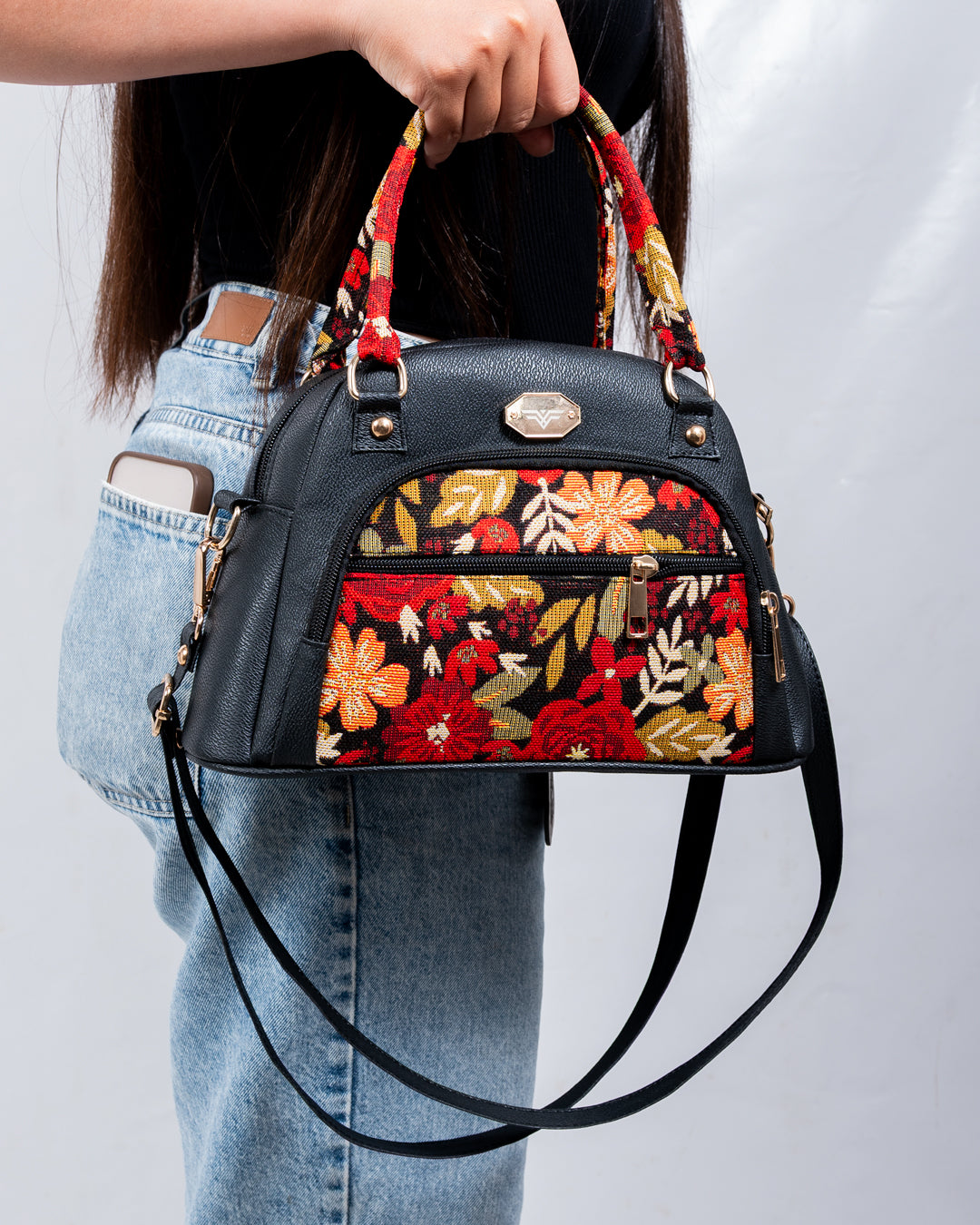 PARIS FLORAL NEGRO