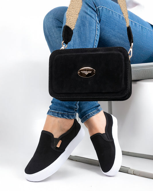 8038 COMBO GAMUZA NEGRO