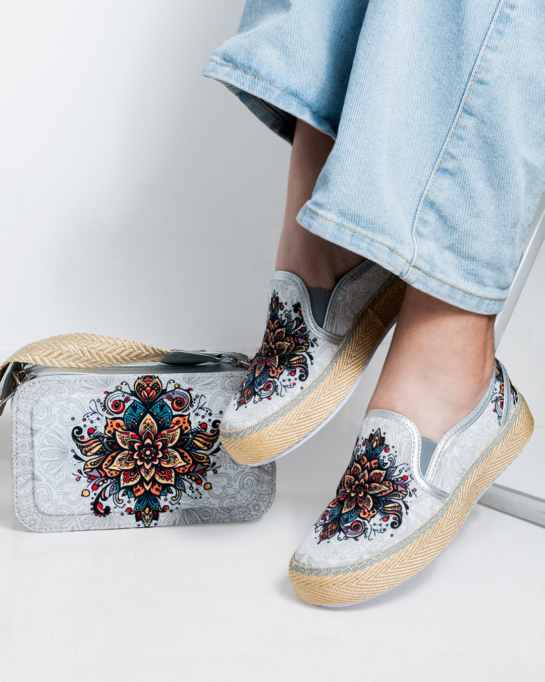 8038 Combo Mandala Hoppe Bolso + Zapatos