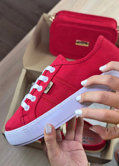 COMBO BANDY 8040 GAMUZA ROJO